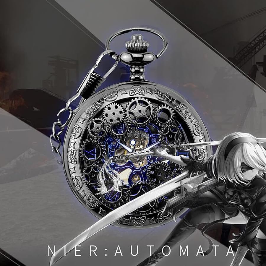 レア NieRAutomata(ニーアオートマタ)懐中時計2Bバージョン レア NieRAutomata(ニーアオートマタ)懐中時計2Bバージョン